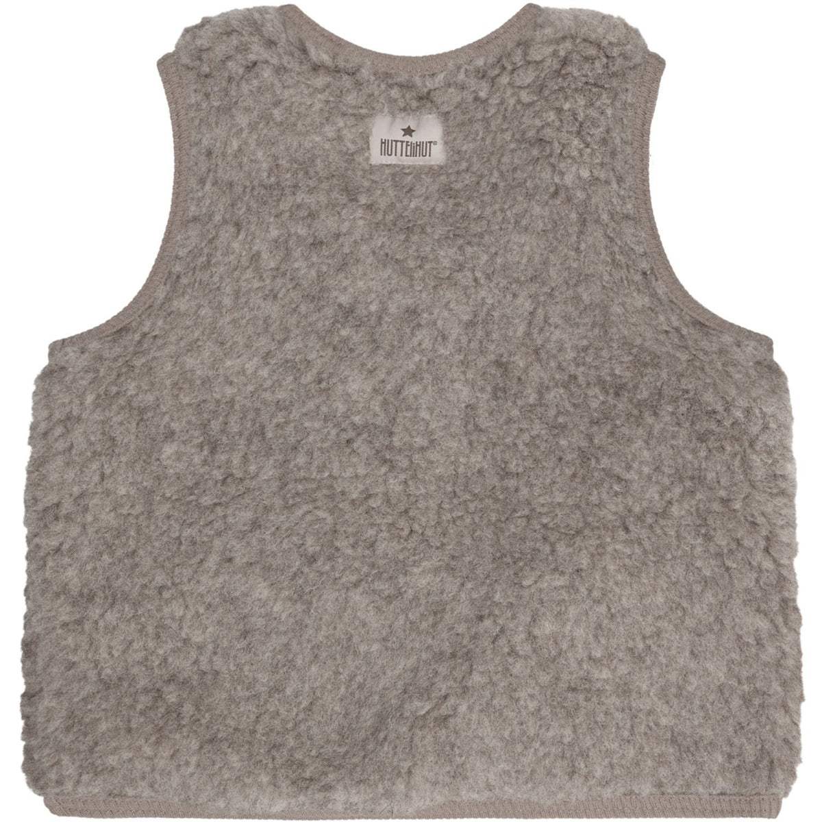 Huttelihut Camel Melange Vest Uld Bamse M/ Lining