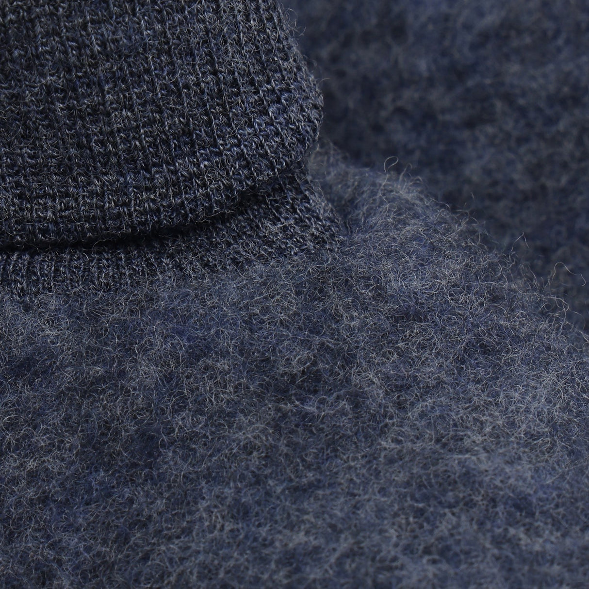 Huttelihut Ombre Blue Melange Footies Uld Fleece 2-Layer