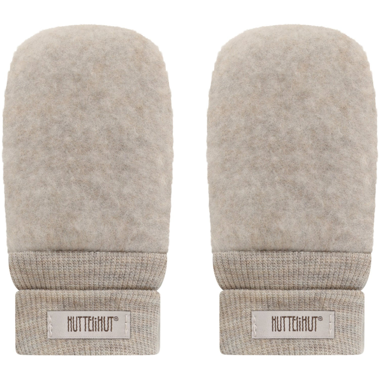 Huttelihut Camel Melange Vanter Uld Fleece