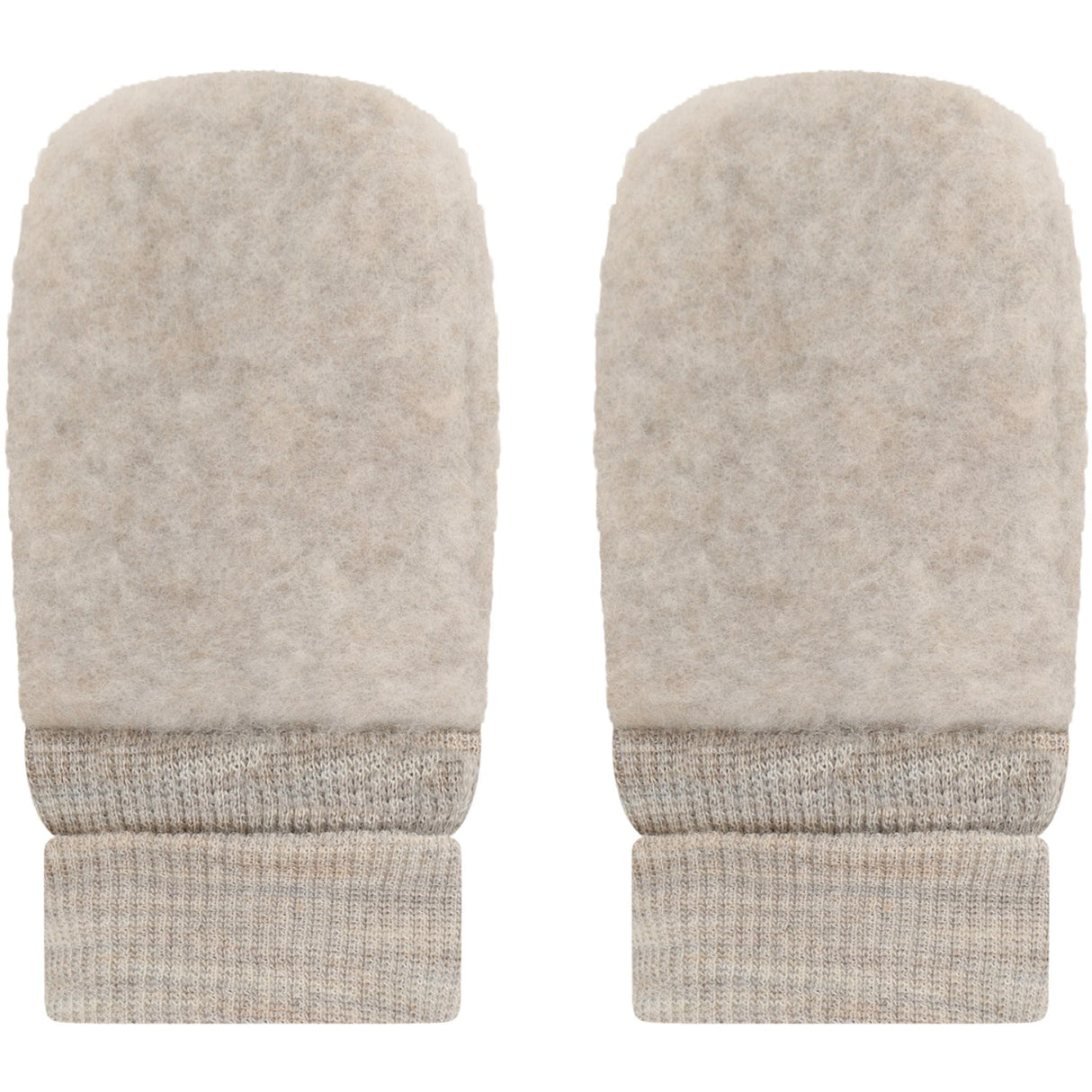 Huttelihut Camel Melange Vanter Uld Fleece