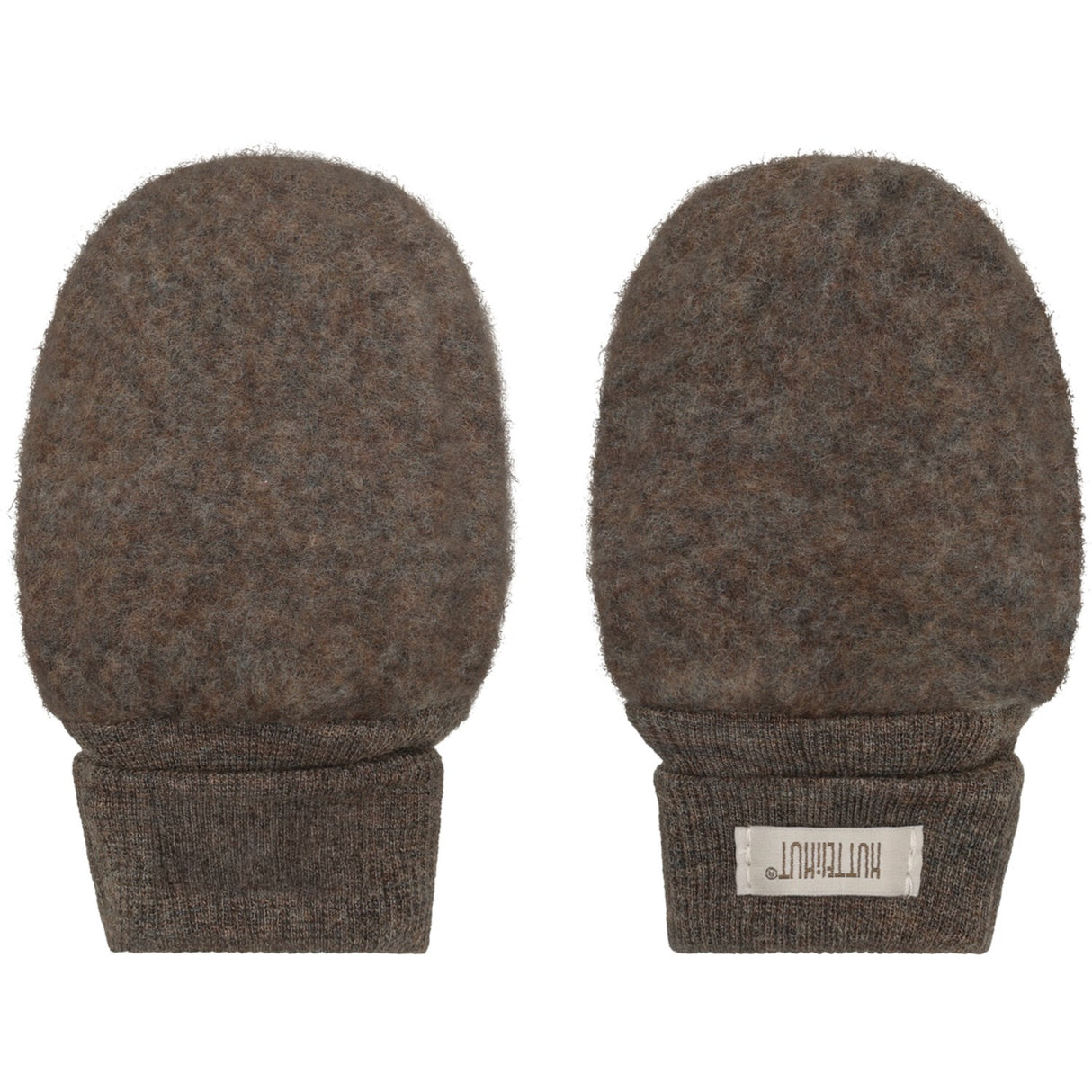 Huttelihut Brown Melange Vanter Uld Fleece