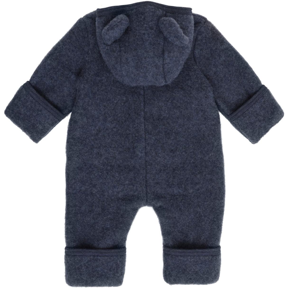 Huttelihut Ombre Blue Melange Klapvogn Dragt Ears Uld Fleece