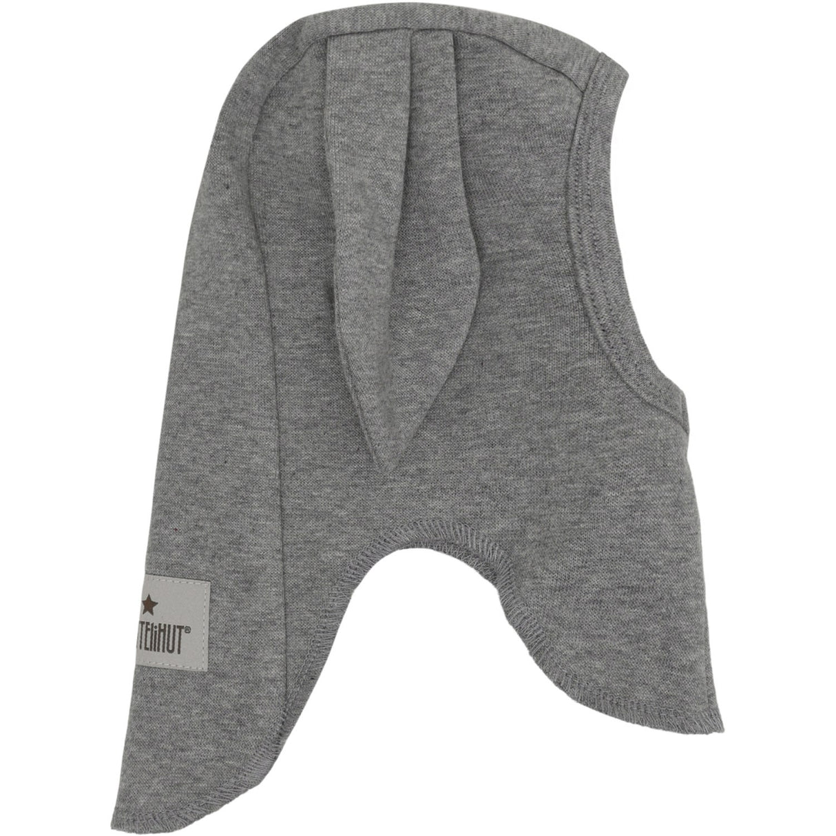 Huttelihut Medium Grey Melange Elefanthue Ears Bomuld Rib