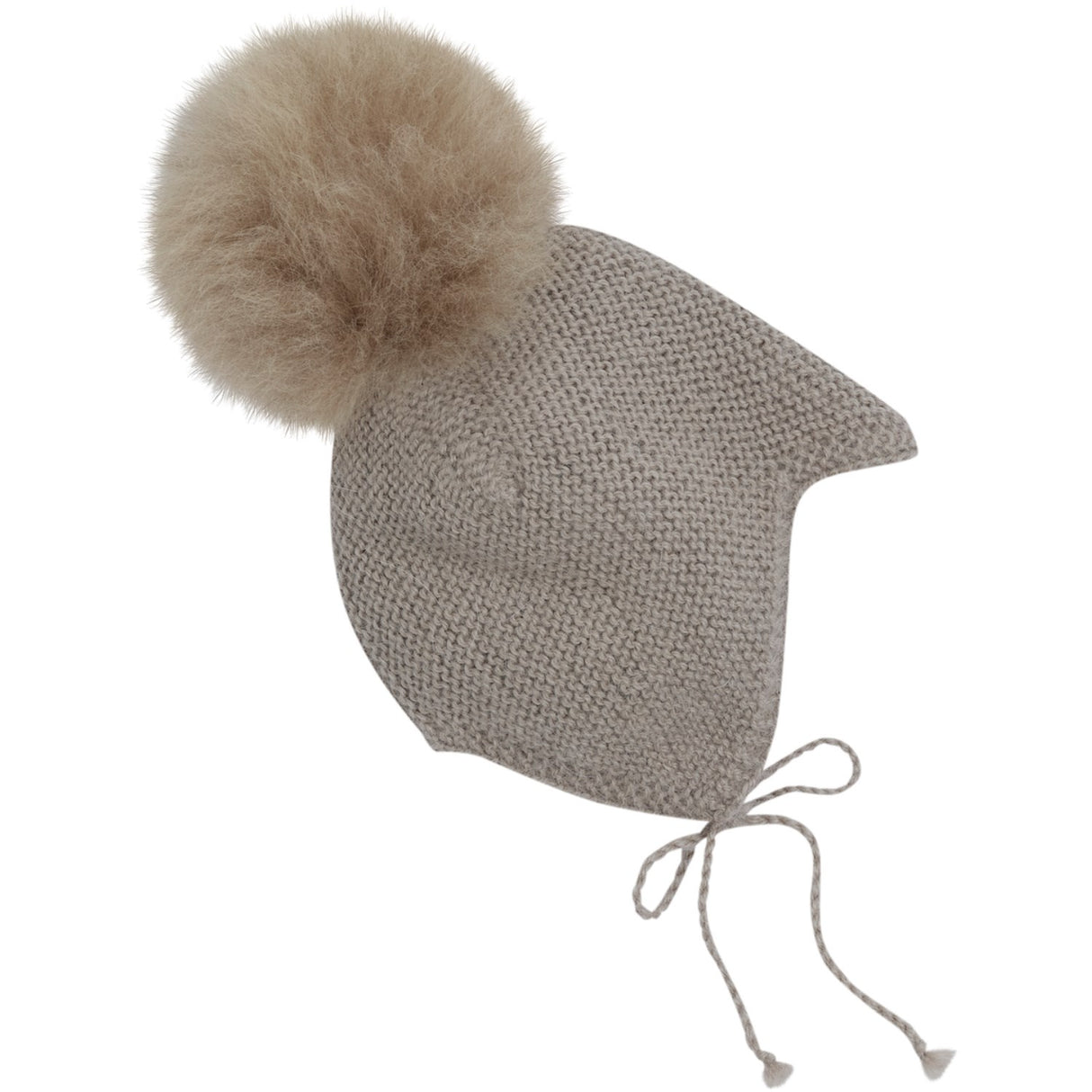 Huttelihut Atmosphere Bonnet Uld Strik Alpaca Pompom