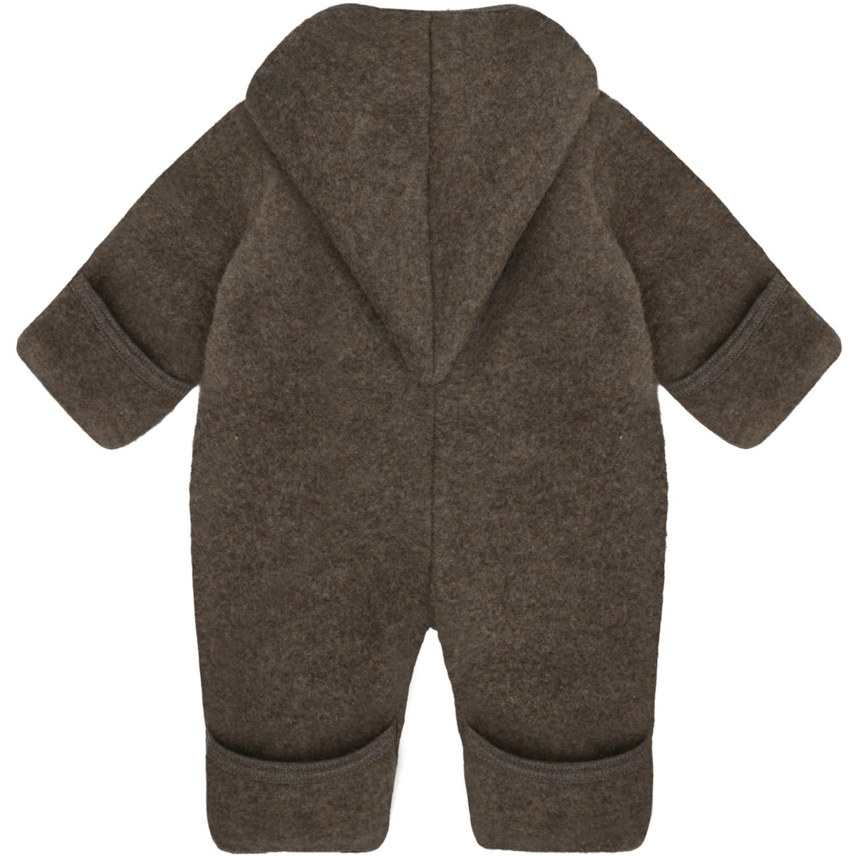 Huttelihut Brown Melange Klapvogn Dragt Pixie Uld Fleece