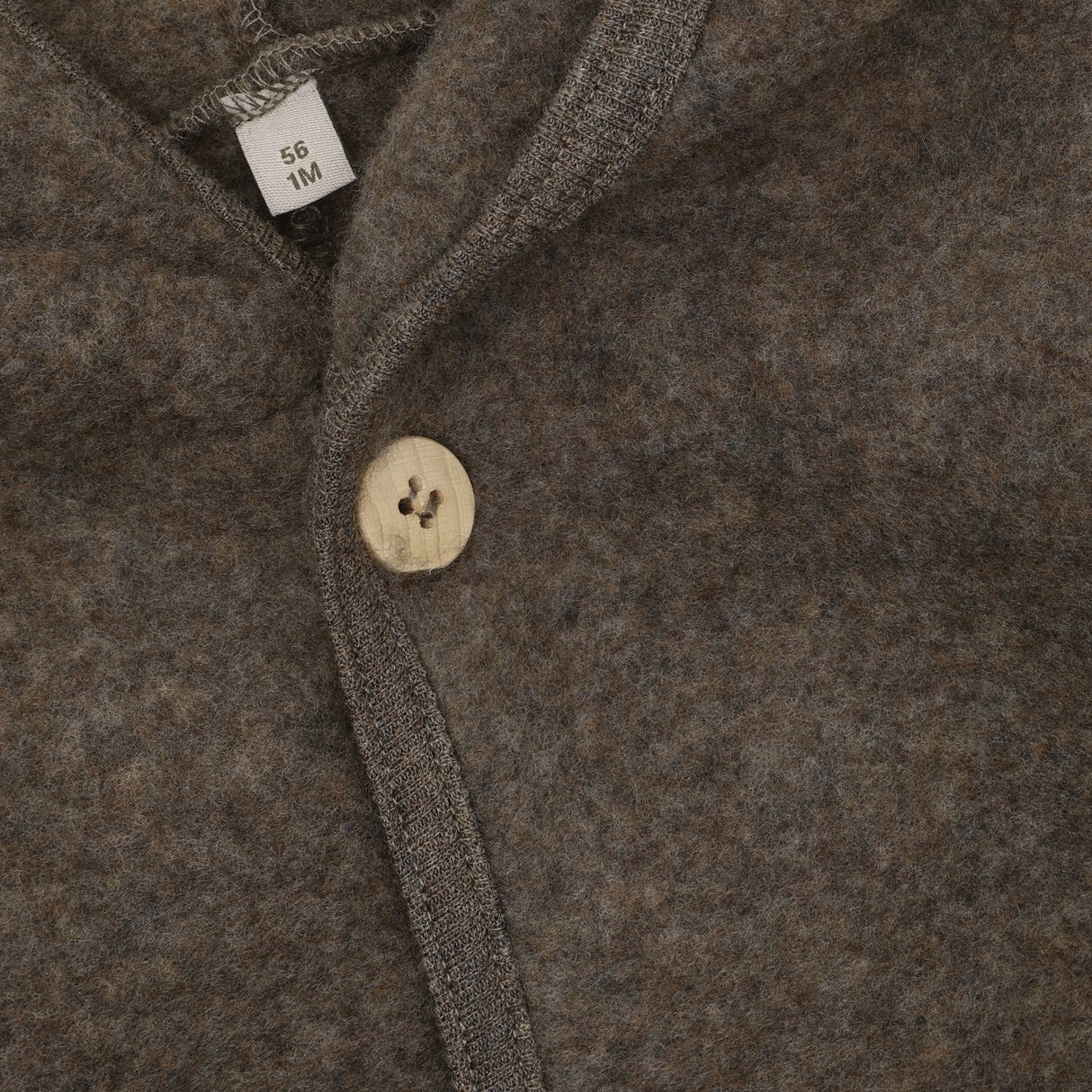 Huttelihut Brown Melange Klapvogn Dragt Pixie Uld Fleece