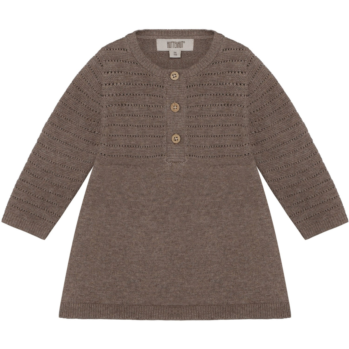Huttelihut Cinder Melange Kjole Ls Strik M/ Uld