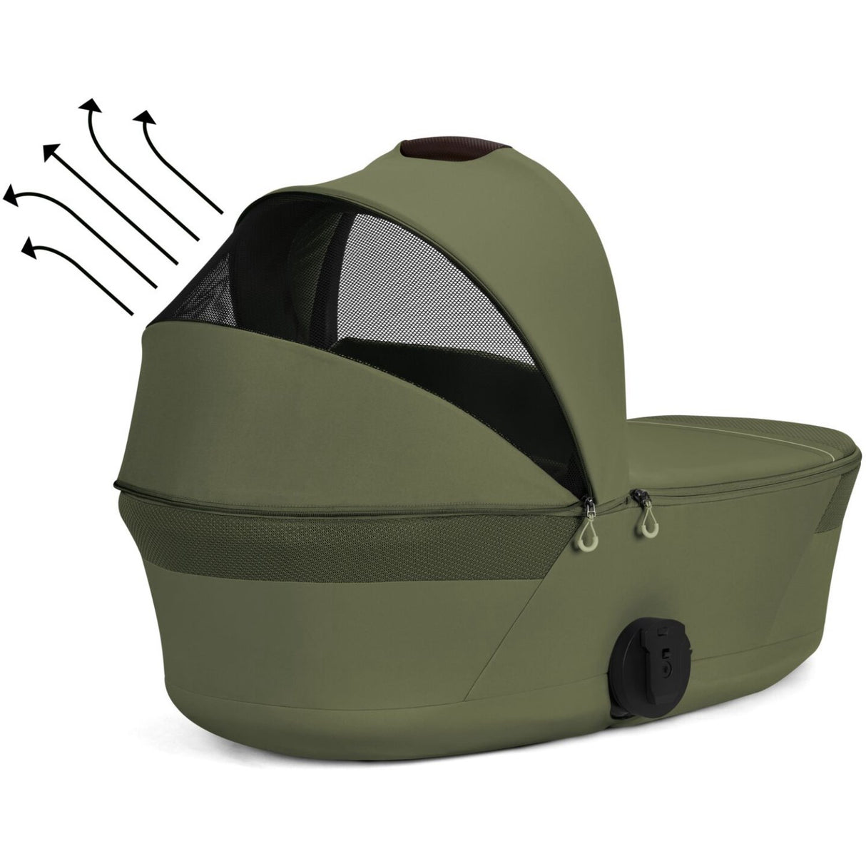Cybex Moss Green Talos S Lux Tpe Inklusiv Foldbar Cot