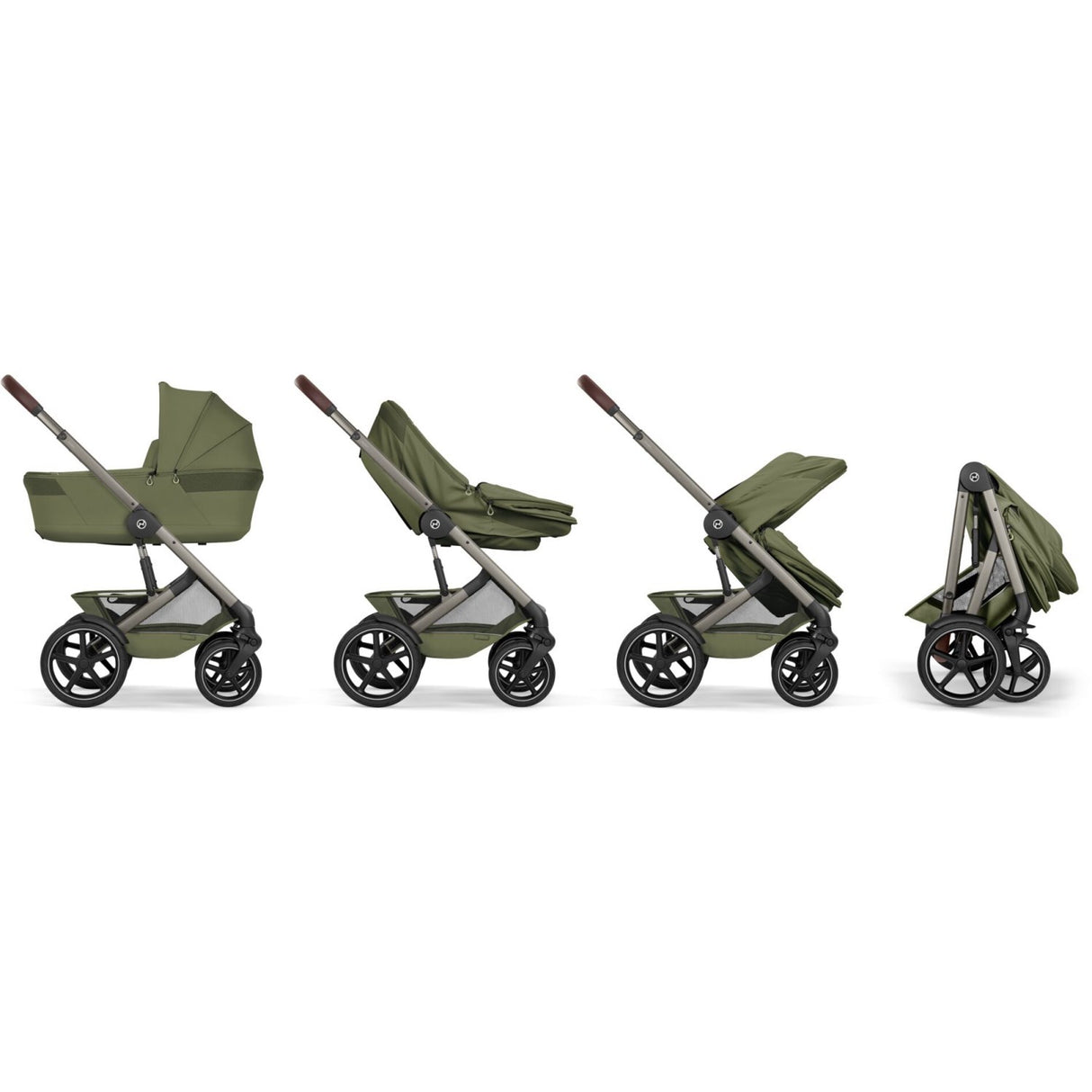 Cybex Moss Green Talos S Lux Tpe Inklusiv Foldbar Cot