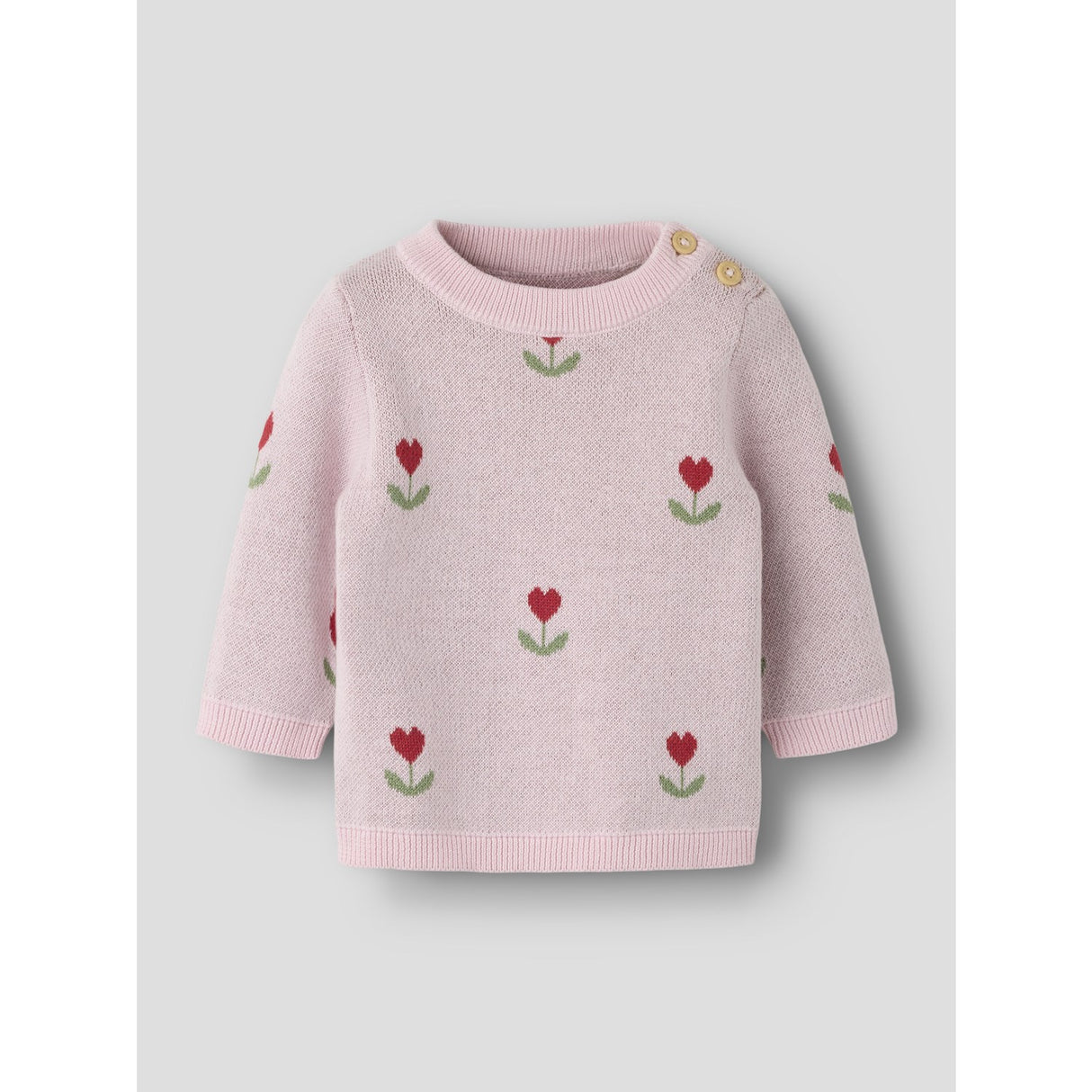 Name It Parfait Pink Nbfnela Ls Strik Top
