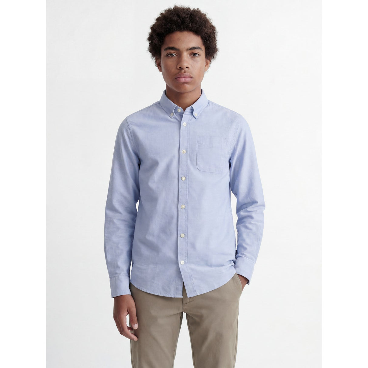 Jack & Jones Junior Cashmere Blue Jjeoxford Skjorte L/S Noos Jnr
