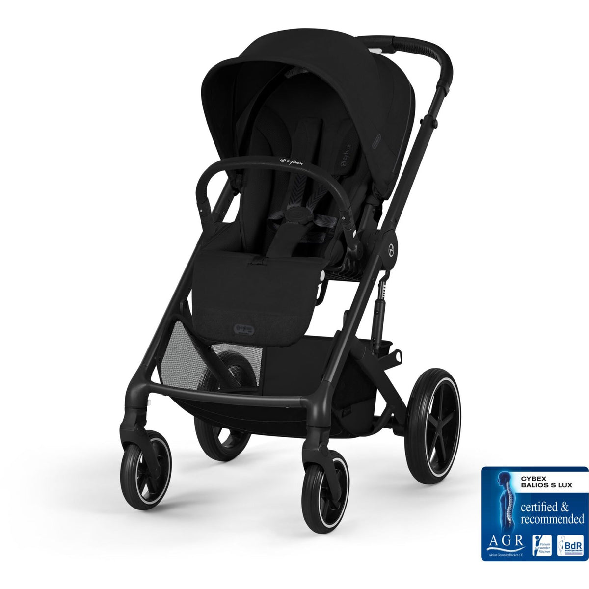 Cybex Moon Black Balios S Lux Blk Inklusiv Foldbar Cot