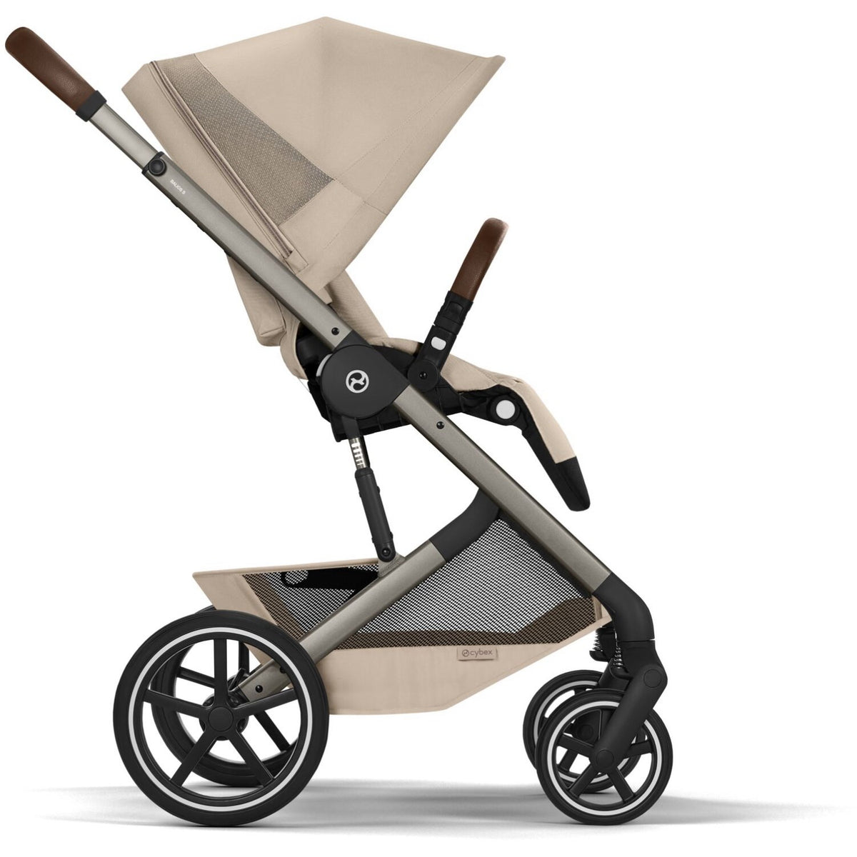 Cybex Almond Beige Balios S Lux Tpe Inklusiv Foldbar Cot