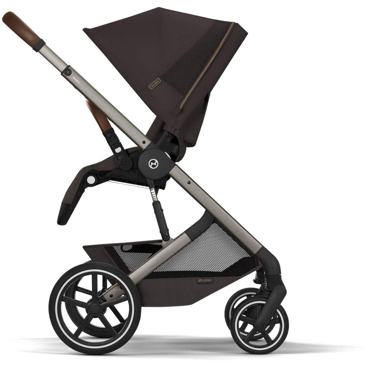 Cybex Chocolate Brown Balios S Lux Tpe Inklusiv Foldbar Liggedel