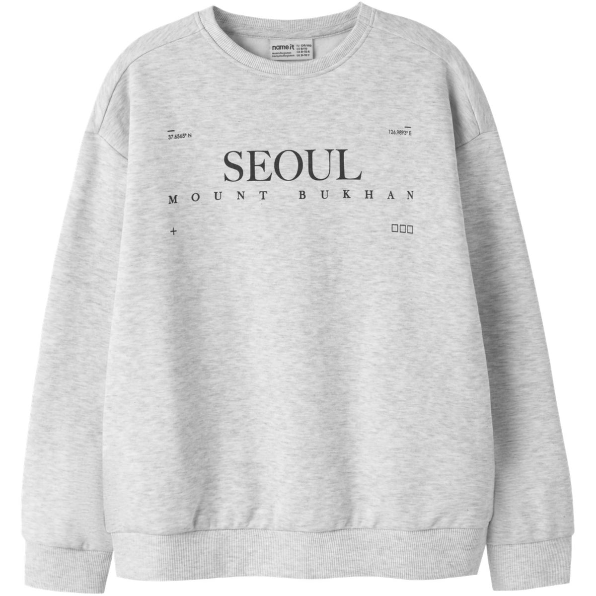Name It Light Grey Melange Nkmofranz Ls Rlx Swe Bru Bf