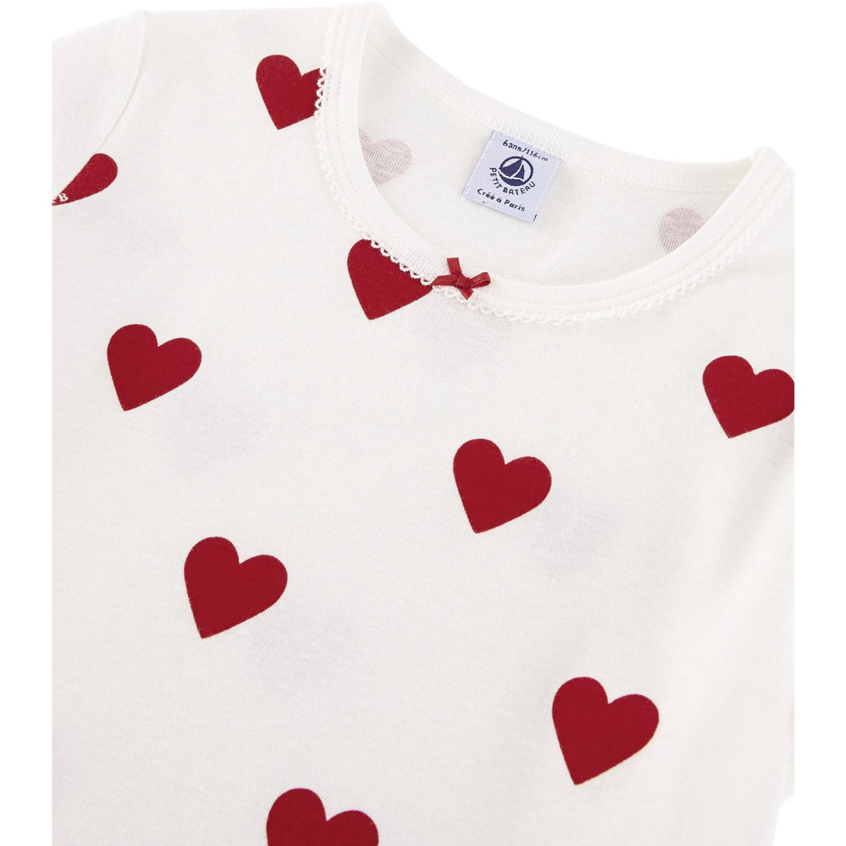 Petit Bateau Hearts Kortærmet Kjole