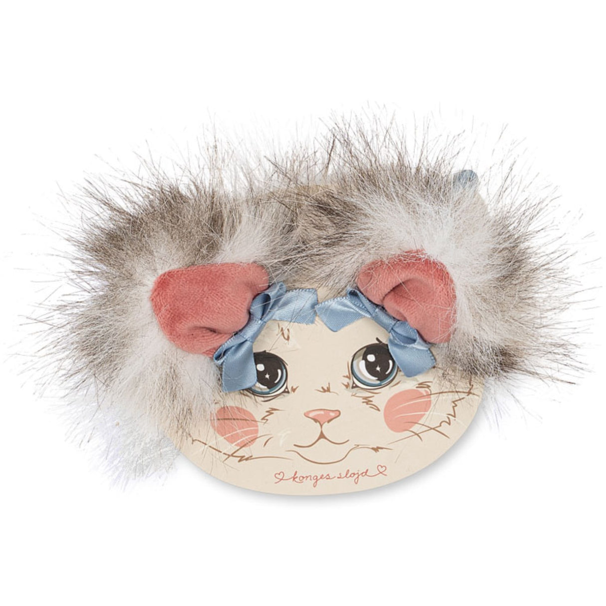 Konges Sløjd Kitty 2 Pak Kitty Furry Ear Clip