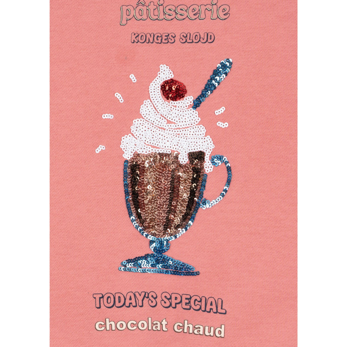 Konges Sløjd Peach Blossom Lou Paliet Sweatshirt Gots