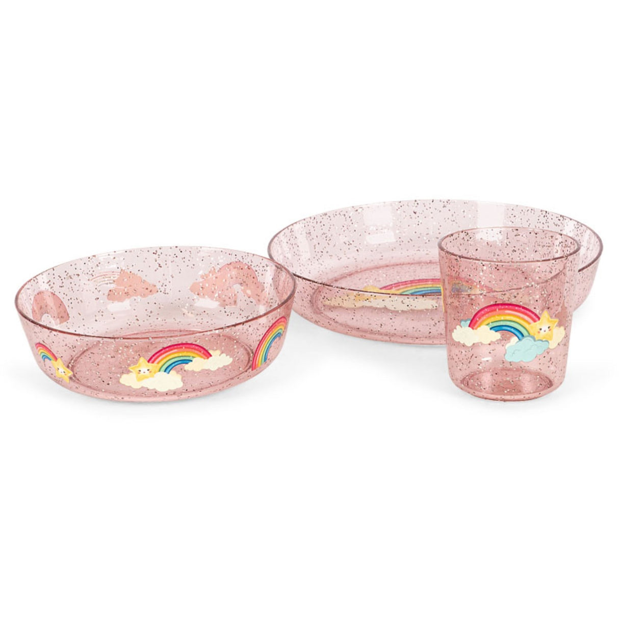 Konges Sløjd Rainbow Sparkly Dinner Sæt