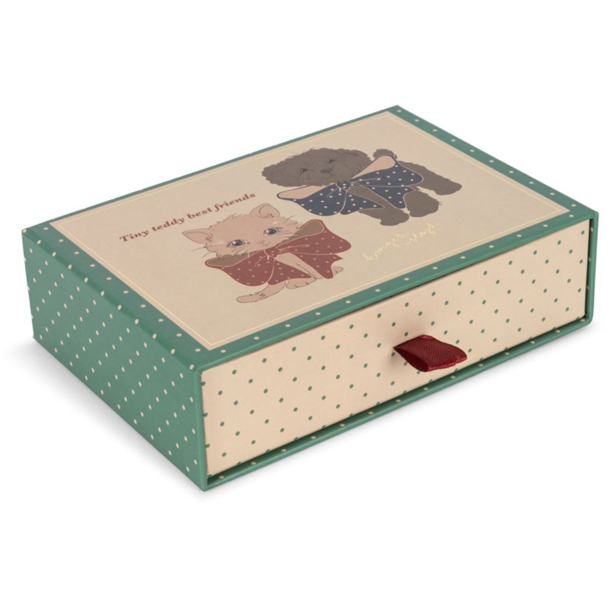 Konges Sløjd Green Stripe Tiny Bamse Best Friends