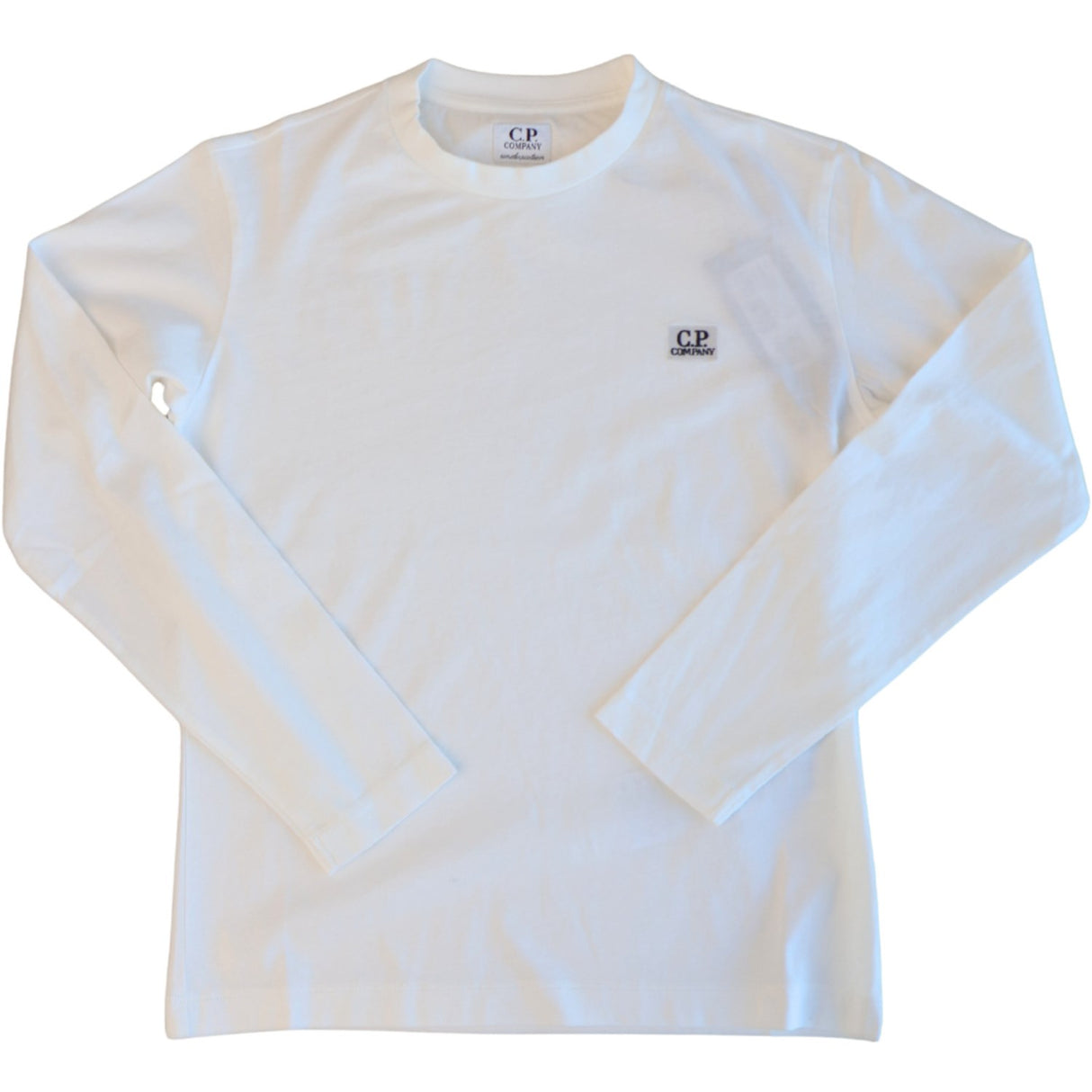 C.P. Company Gauze White Long Ærmer T-Shirt