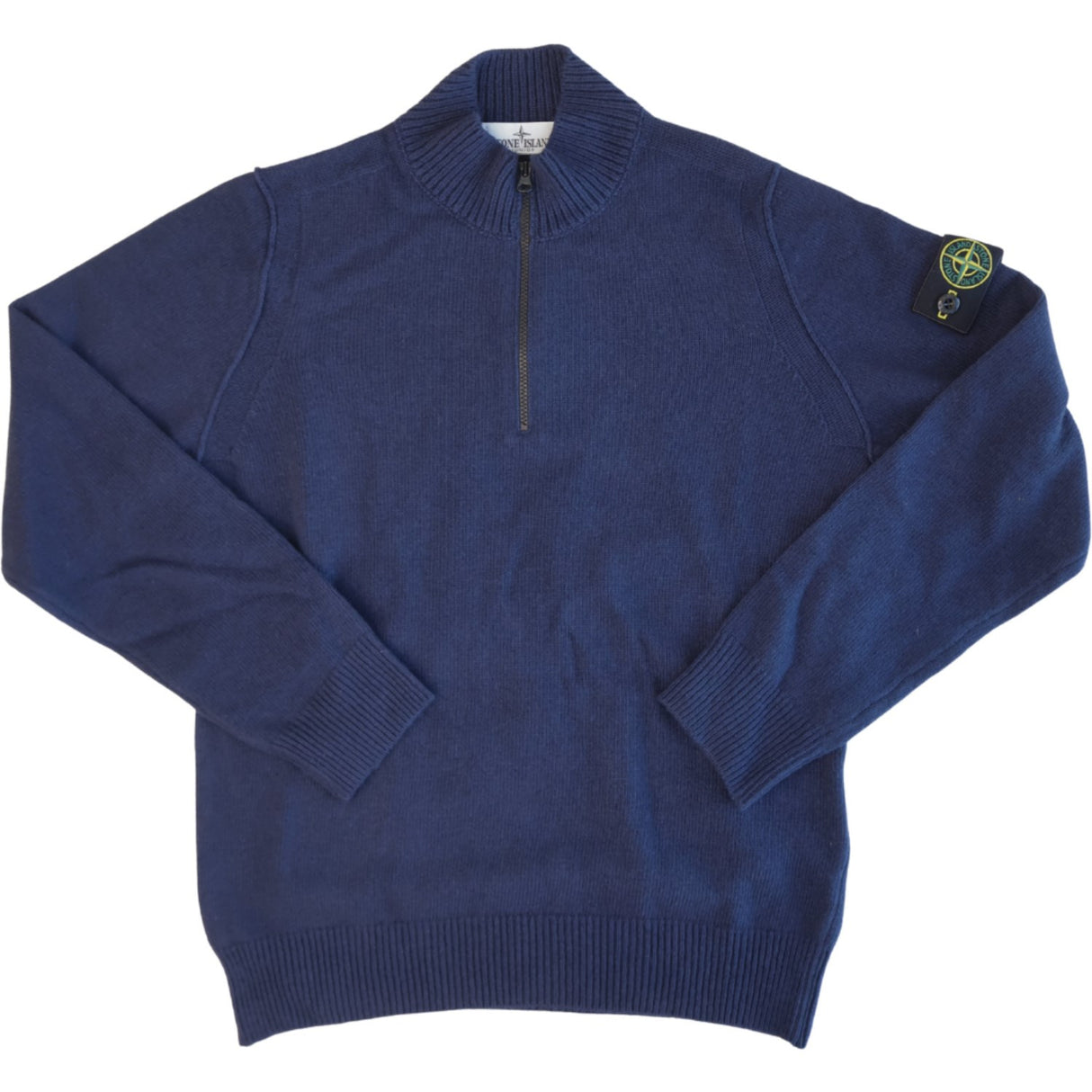 Stone Island Navy Blue Ls Polo