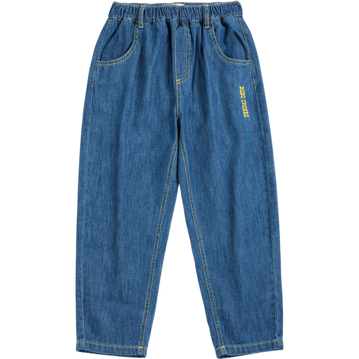 Bobo Choses Midnight Blue Taxi Saurus Tag Denim Bukser