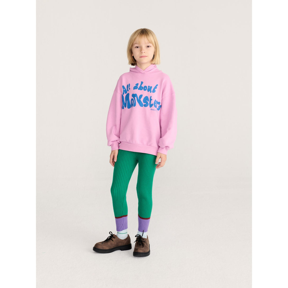 Bobo Choses Pink All About Monsters Hættetrøje