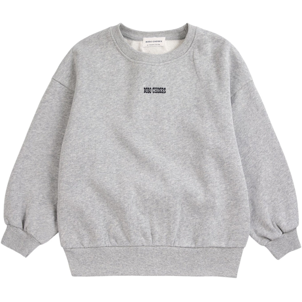 Bobo Choses Light Heather Grey Mush Monster Duo Sweatshirt