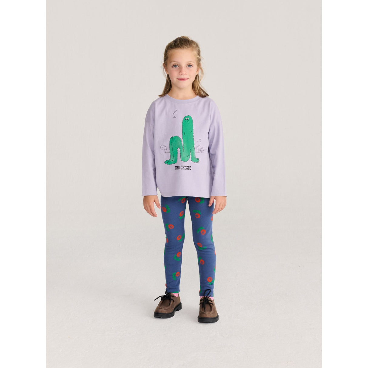 Bobo Choses Lavender Long Puff LS T-Shirt