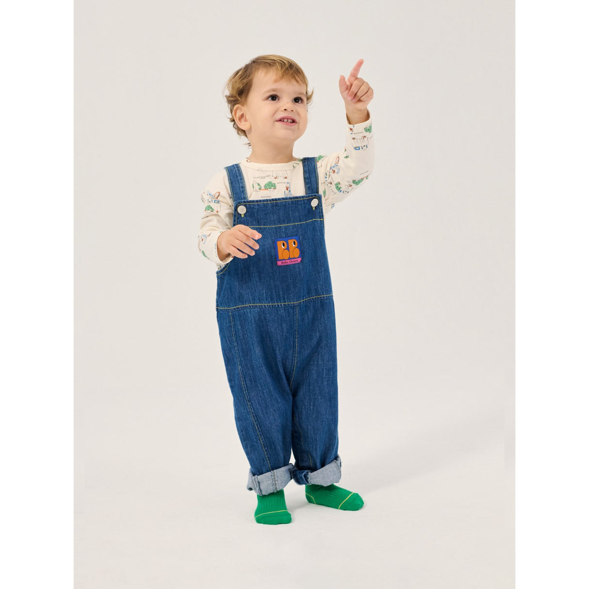 Bobo Choses Midnight Blue Booo Bo Choses Tag Denim Overall