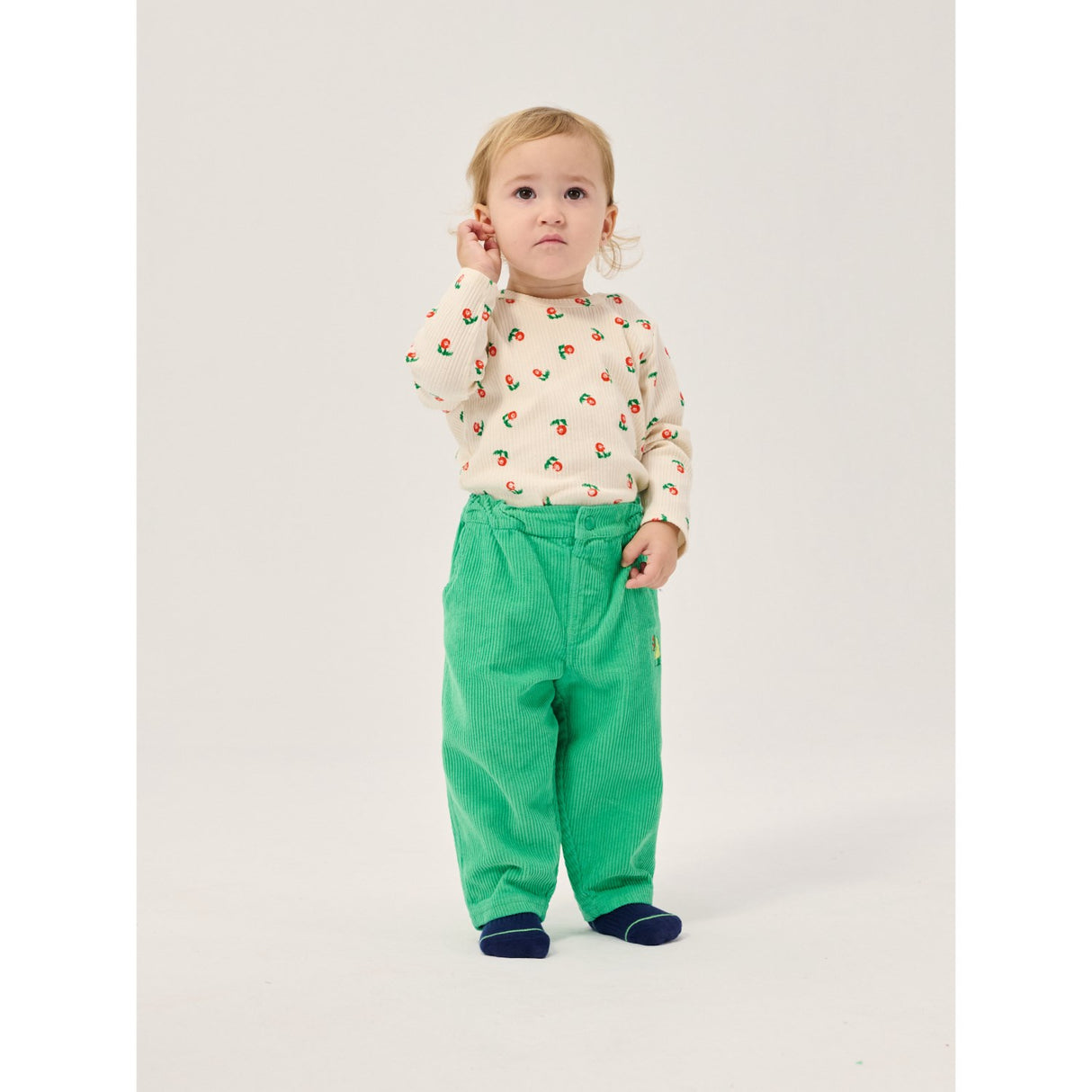 Bobo Choses Green Mush Monsters Duo Corduroy Bukser