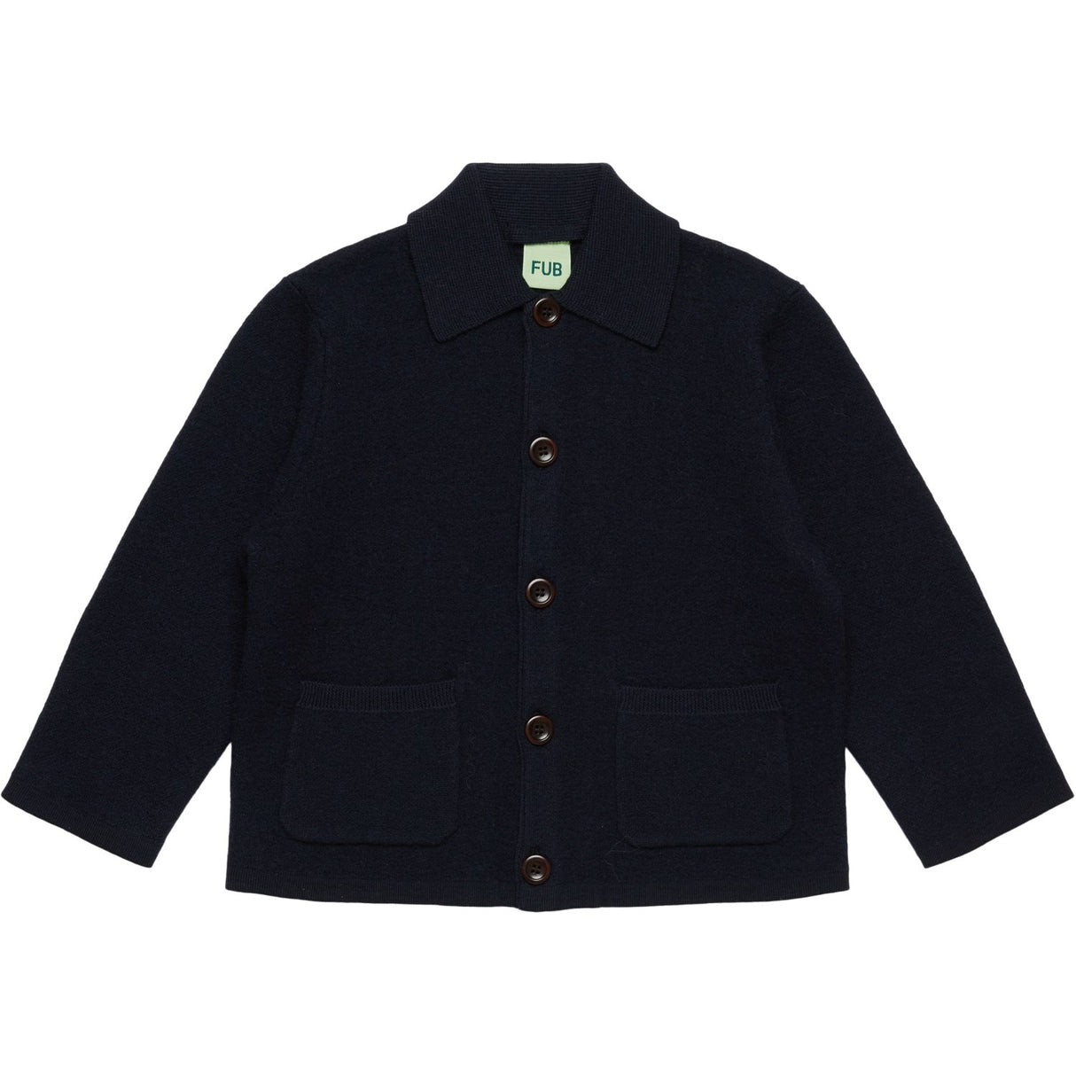 FUB Dark Navy Felted Jakke