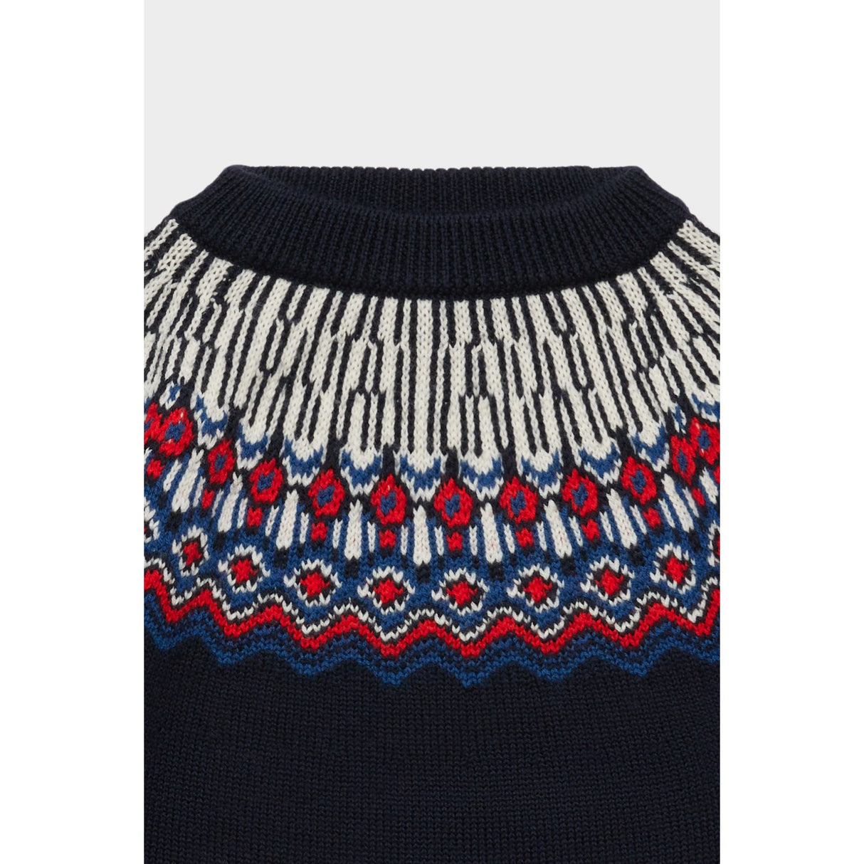 FUB Dark Navy Fair Isle Sweater