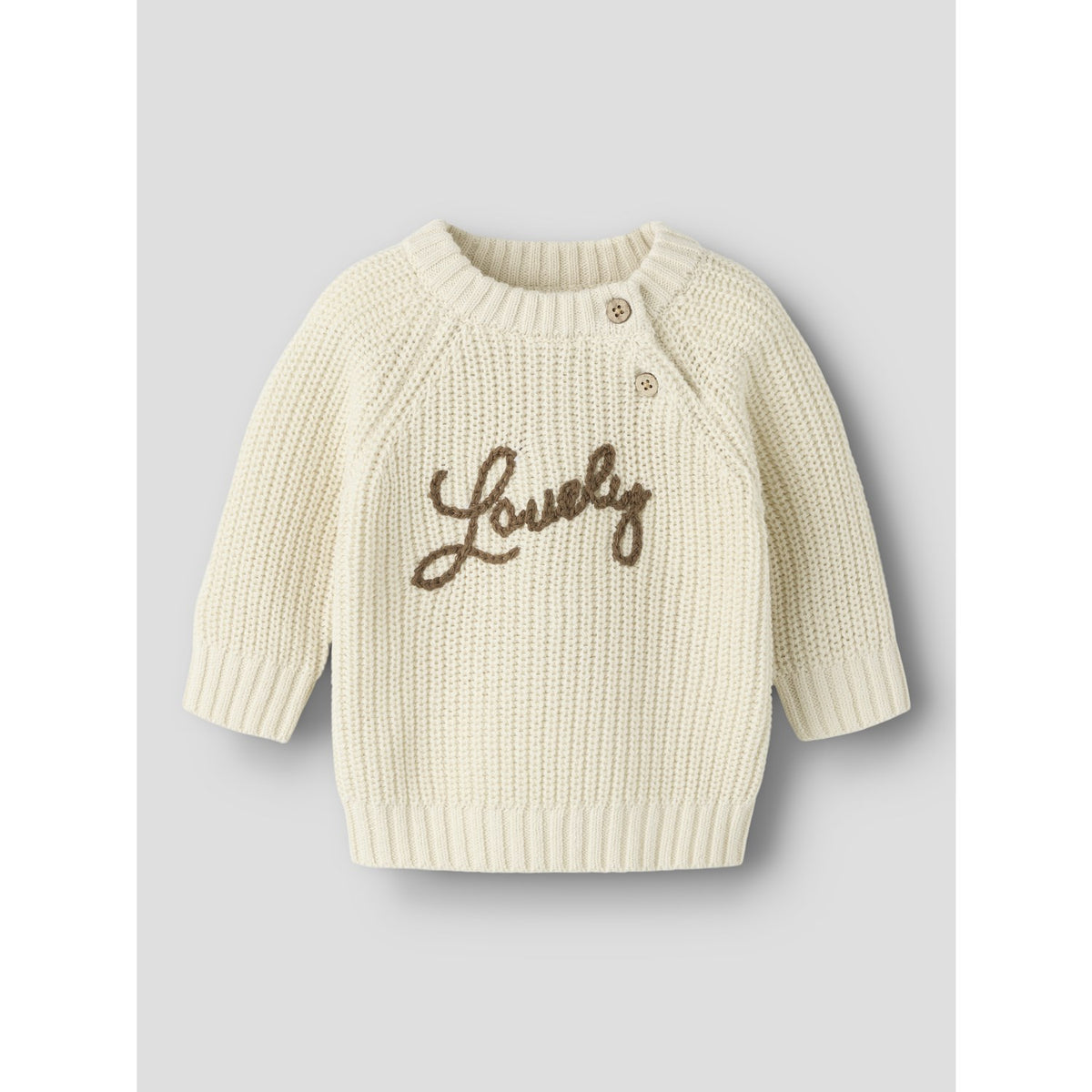 Lil'Atelier Turtledove Lovely Nbfemlen Emb Ls Strik Lil