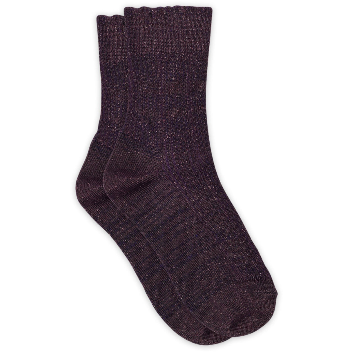 Mp Danmark Dark Purple Celosia Glitter Strømper