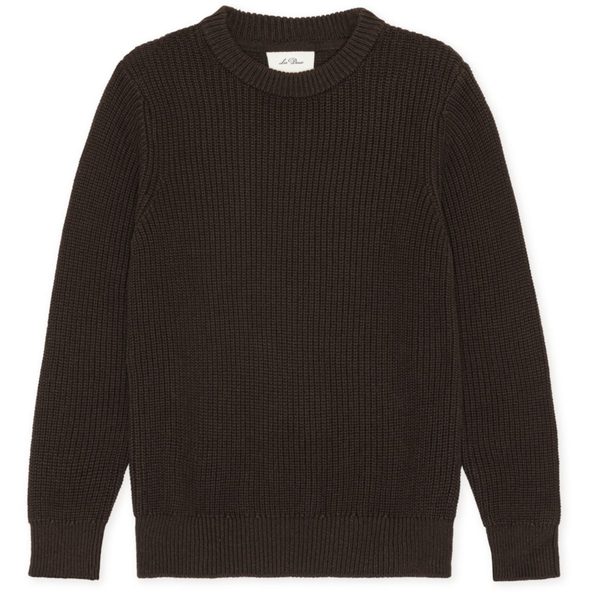 Les Deux Kids Molé Brown Rib Crewneck Strik Kids