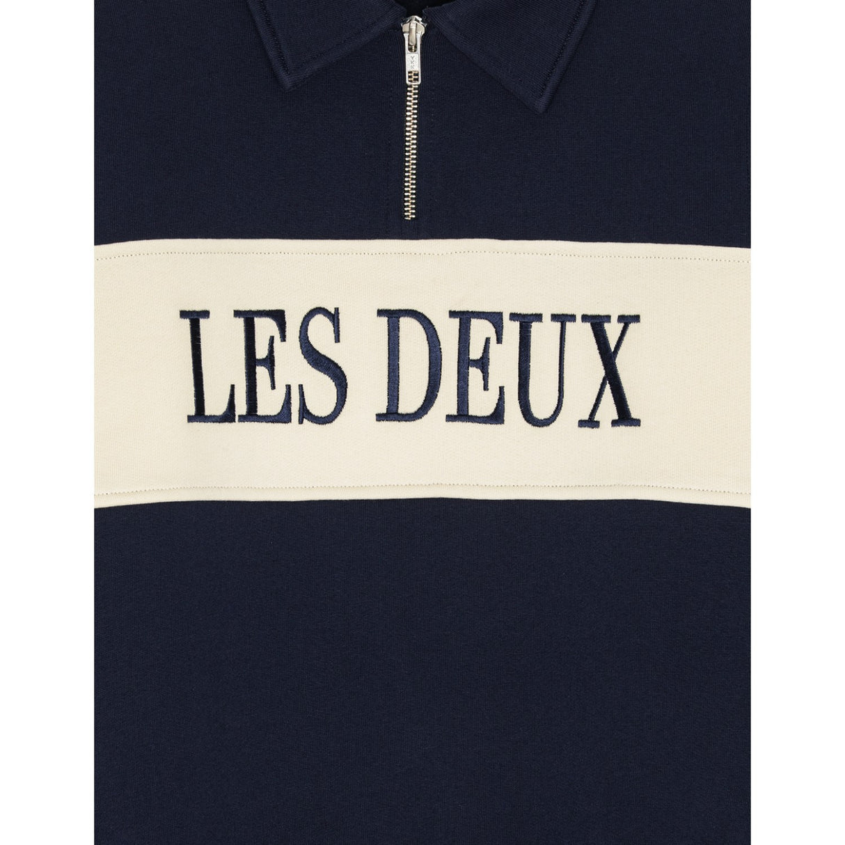 Les Deux Kids Dark Navy Lynlås Rugby Sweatshirt Kids