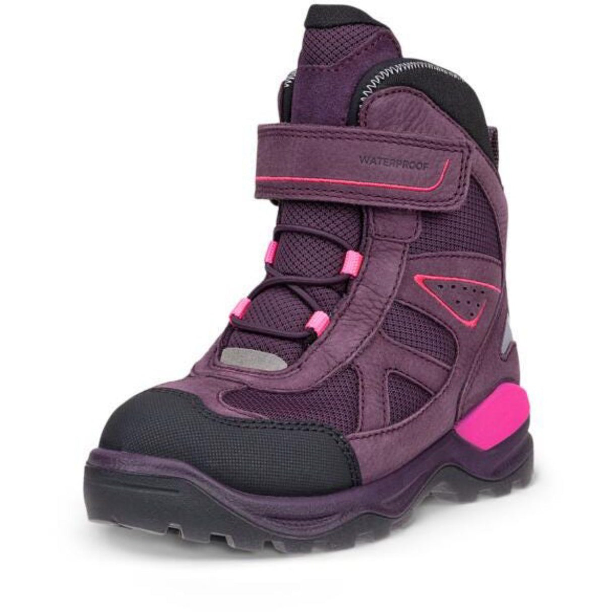 Ecco Black/Mauve/Mauve Snow Mountain K 1S Lace