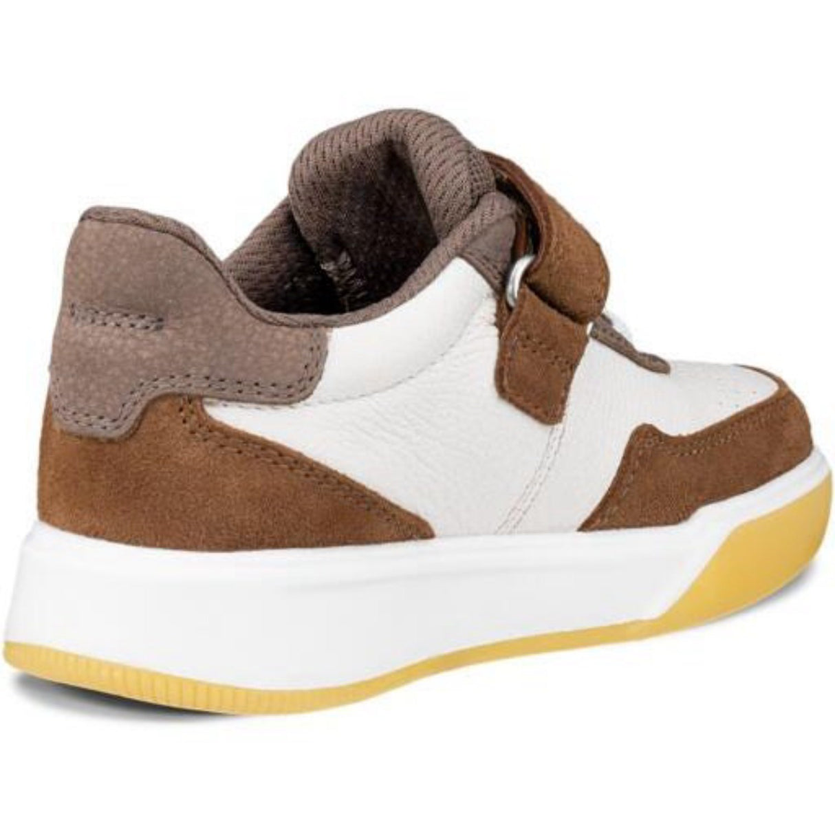 Ecco Camel/White/Marron Street Court K Læder