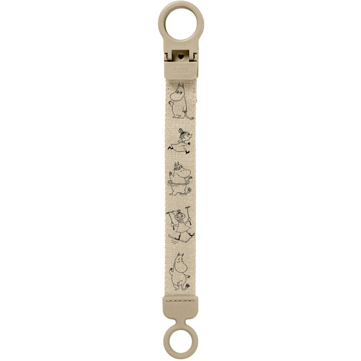 Bibs Vanilla X Moomins Sut Clip Loop