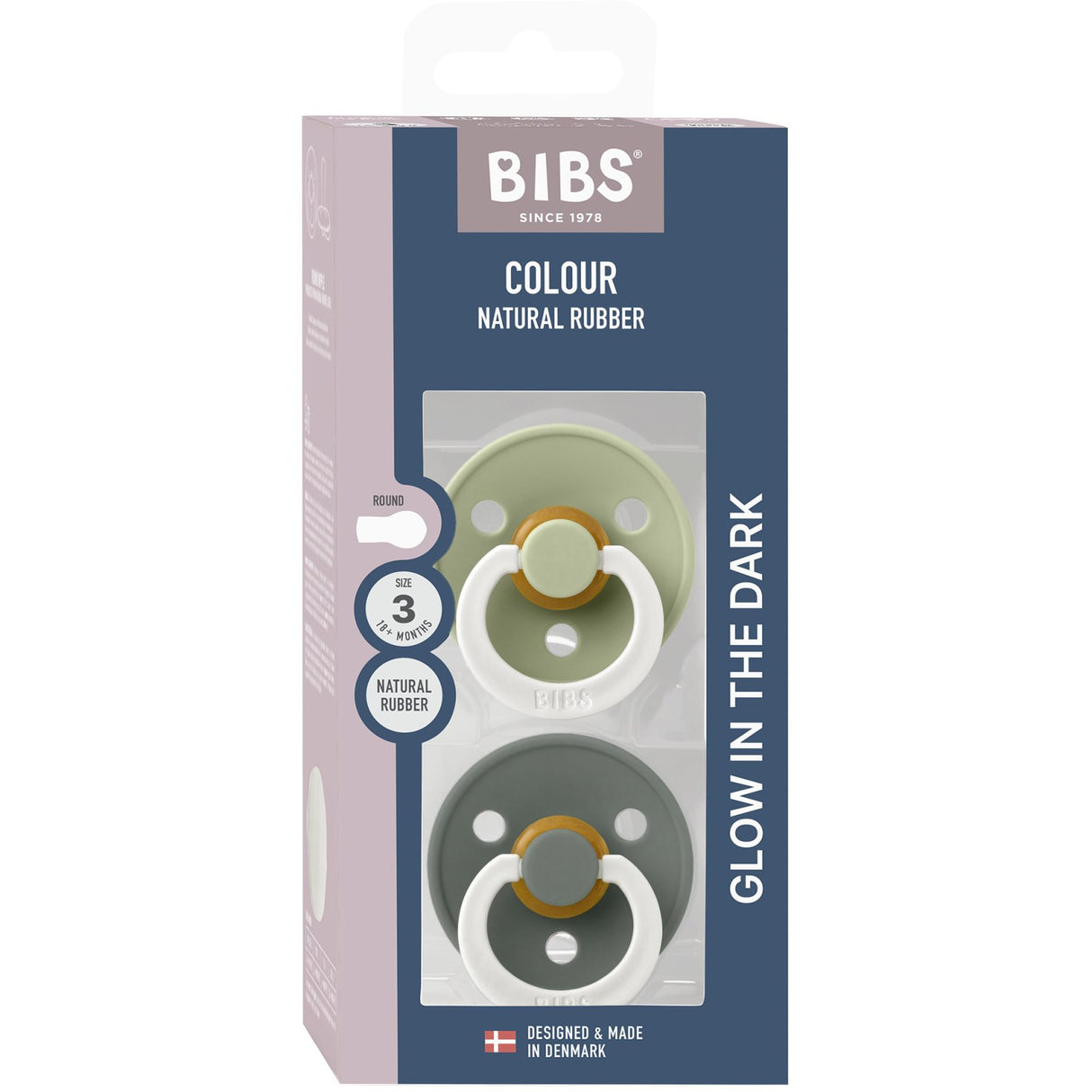 Bibs Sage GLOW / Pine GLOW Sut Colour 2-Pak Latex