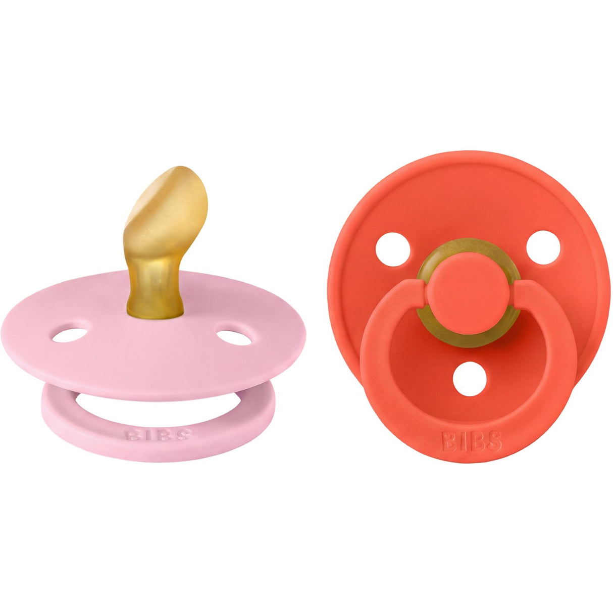 Bibs Baby Pink / Tango Sut Colour 2-Pak Anatomical Latex