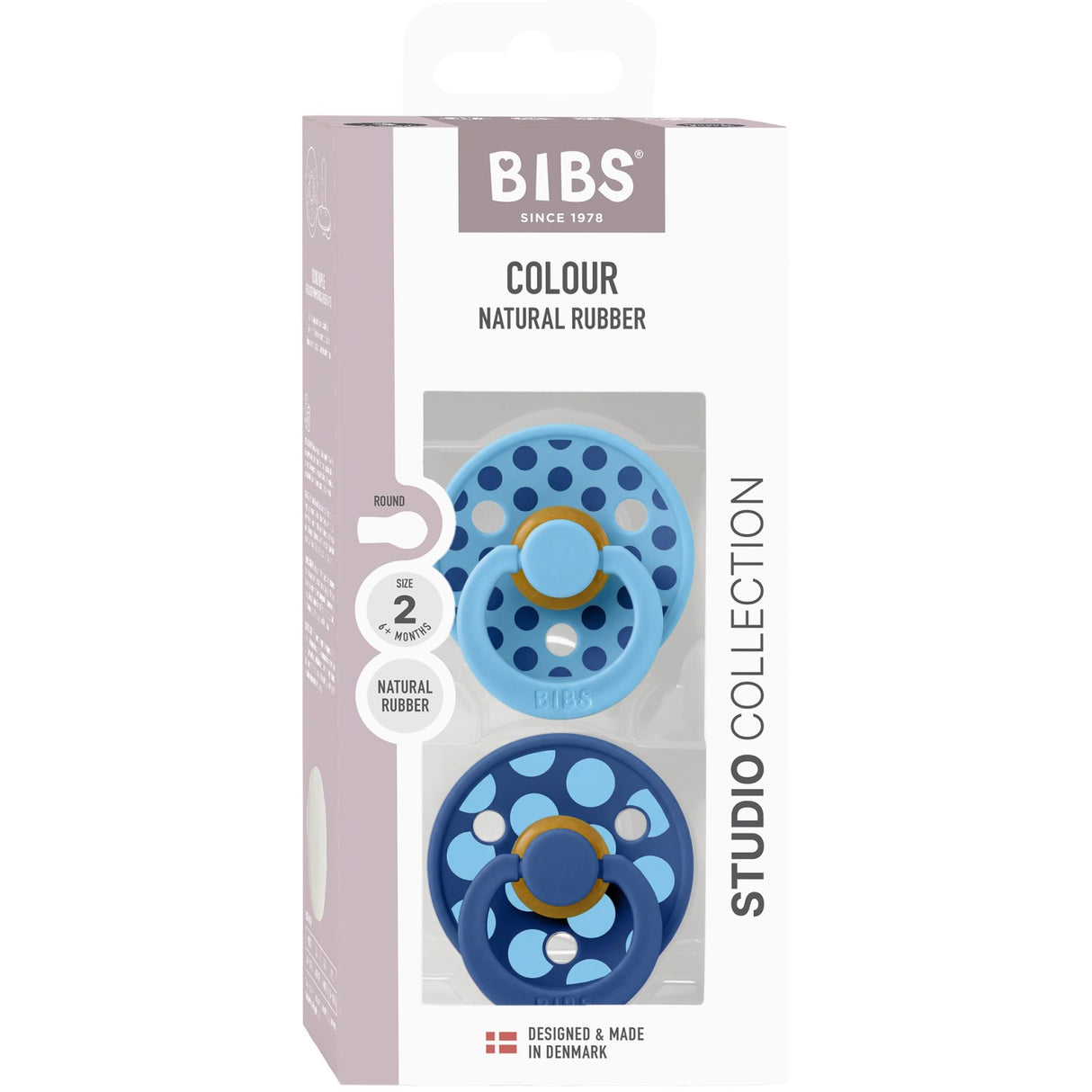 Bibs Breeze / Cornflower Sut Studio Colour 2-Pak Polka Mix Latex