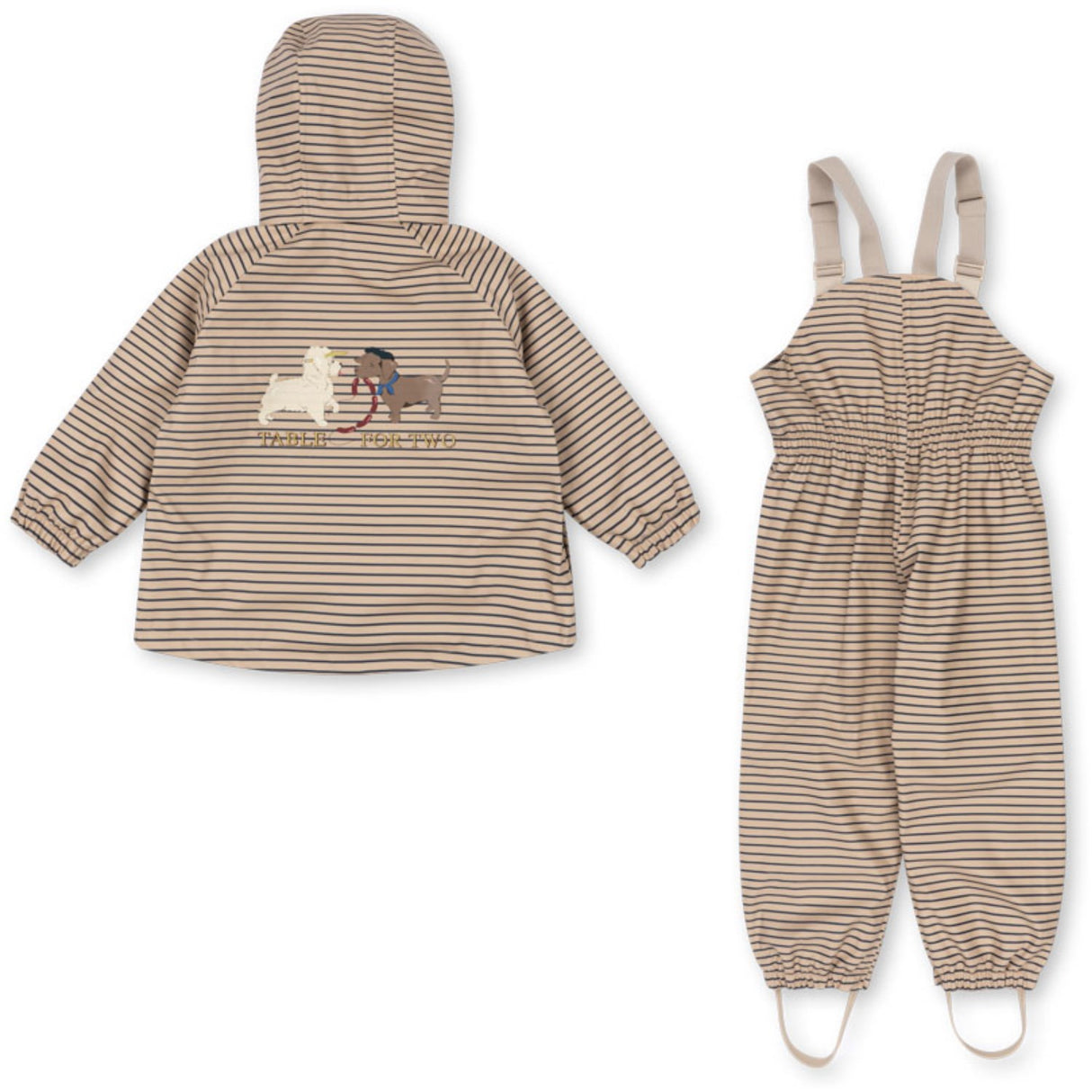 Konges Sløjd Stripe La Mer Rainy Palme Dog Sæt