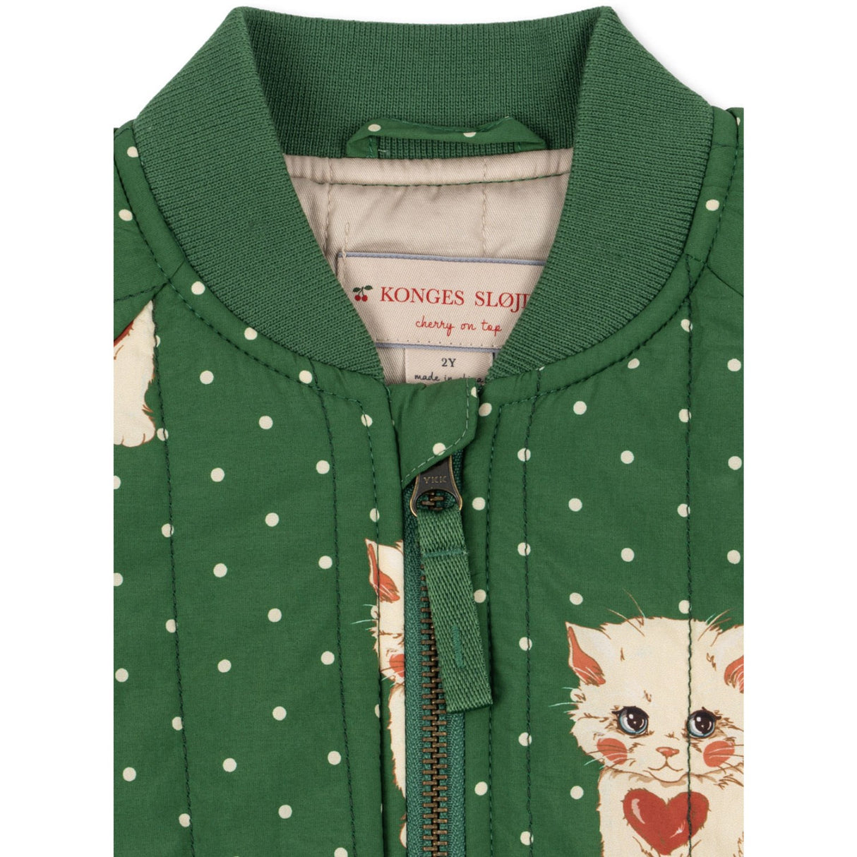 Konges Sløjd Dot Miao Verde Juno Printed Bomber Jakke