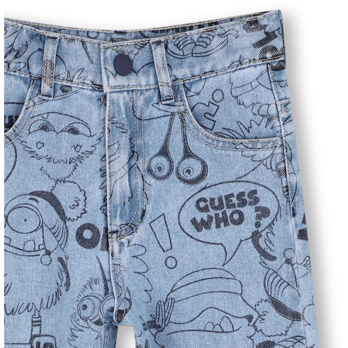 Billieblush Double Stone+Bleach Denim Trousers