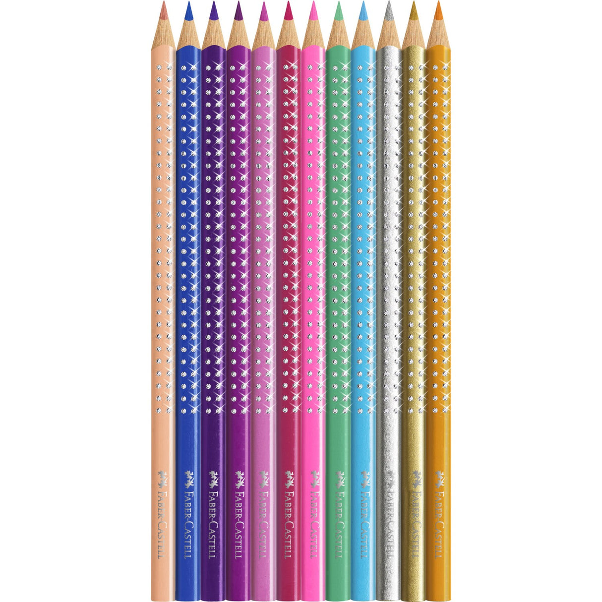 Faber Castell Sparkle Tinæske 12 Farveblyanter