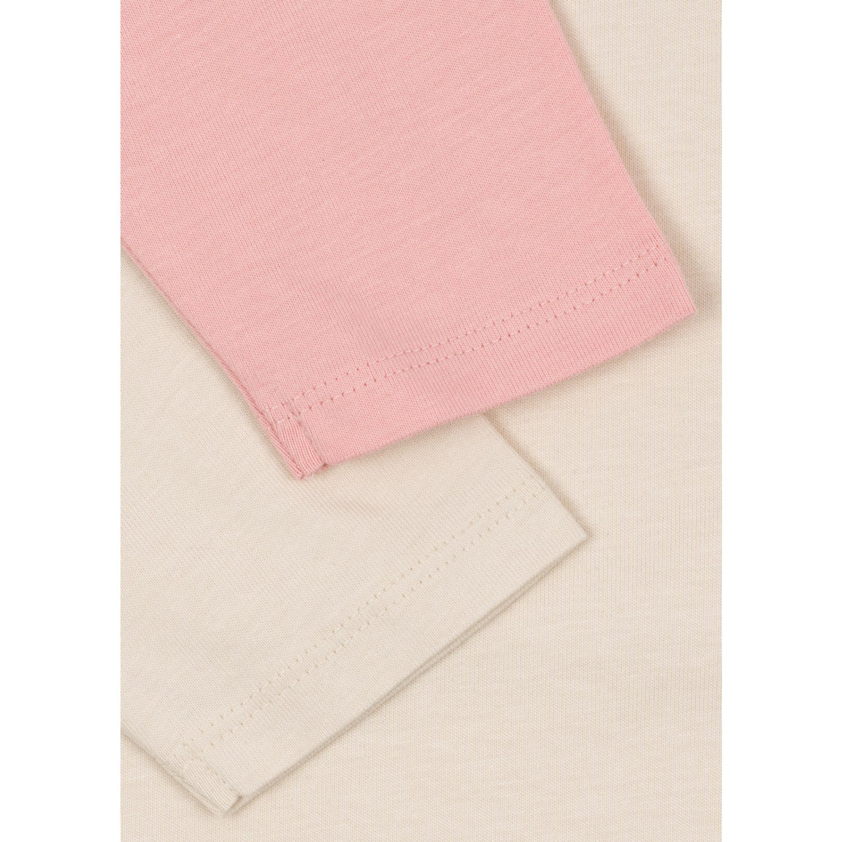 Konges Sløjd Pink Dolphin/Antique White 2 Pak Lin Ls Tee Gots