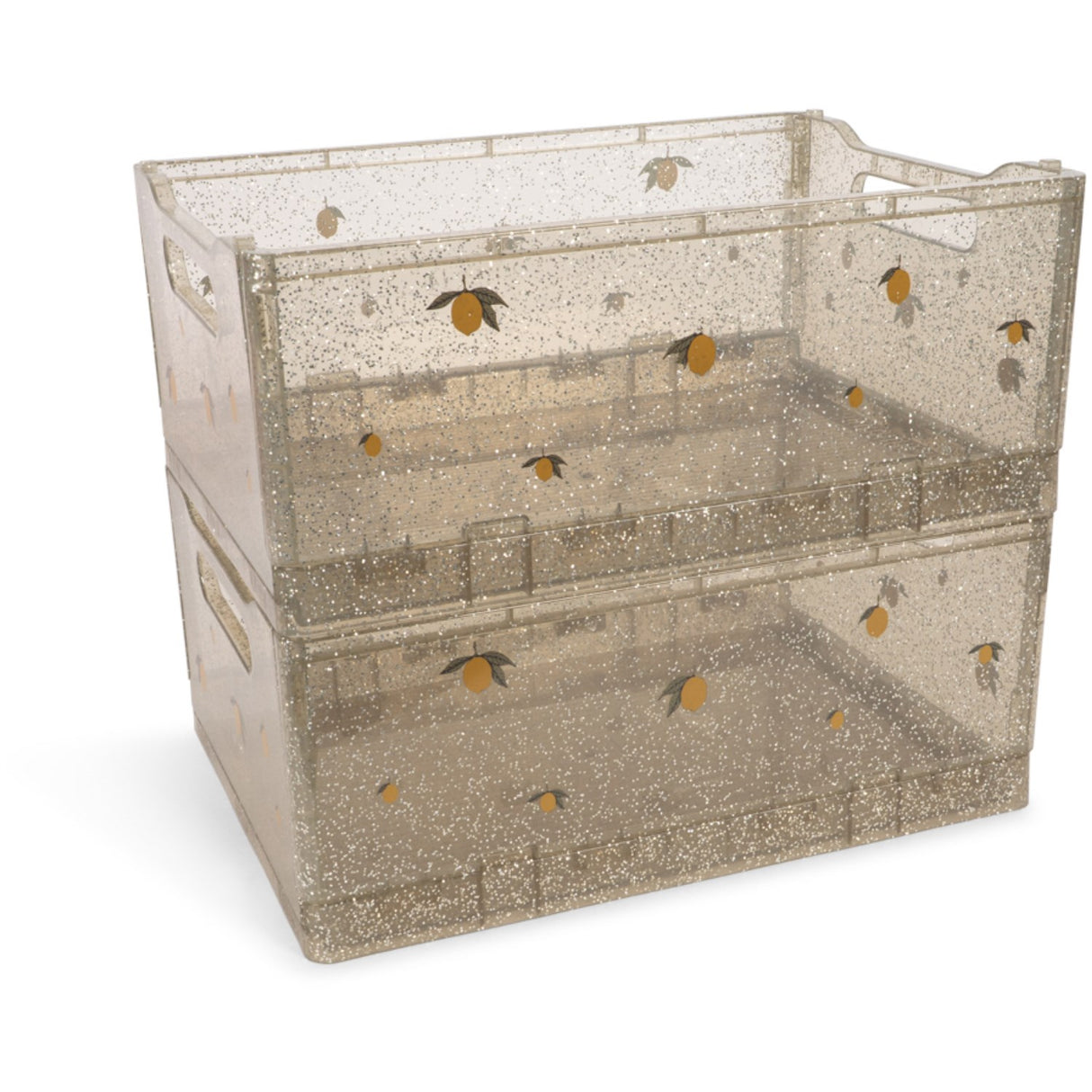Konges Sløjd Sparkling Blue 2 Pak Glitter Opbevaring Box